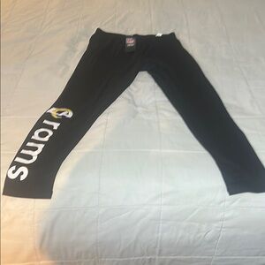 Women’s Medium LA Rams Black Leggings. Gill4Her By Carl Banks